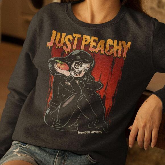 Linda T Other - Just Peachy Cute Graphic Cartoon Unisex Sweatshirt
